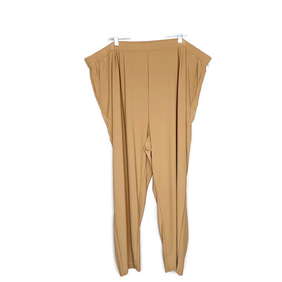 NWT Leith Mustard High Rise Pleated Pants Size 4X - Picture 2 of 8